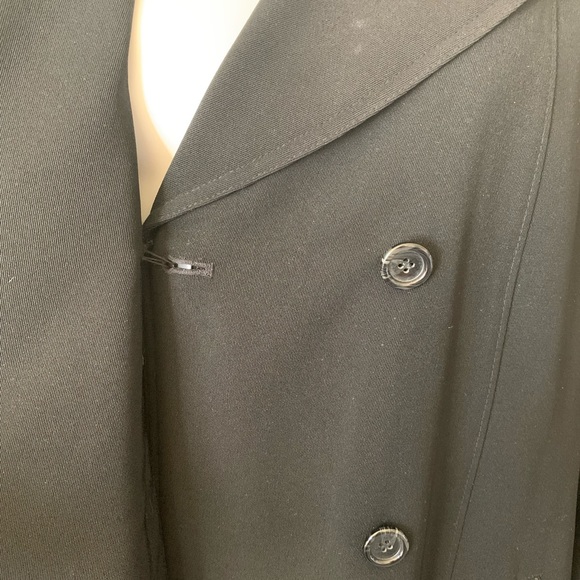 Vintage double breasted trenchcoat black - Picture 9 of 12